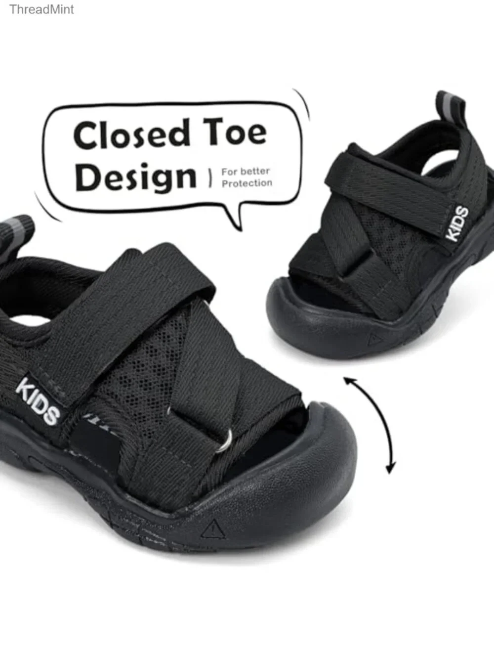 Baby Toddler Sandals Non-Slip Closed Toe Breathable Mesh First Walker Shoes